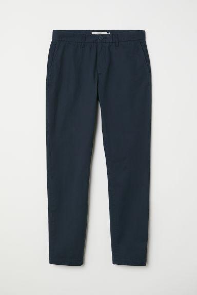 H & M - Chinos De Algodón Slim Fit - Azul