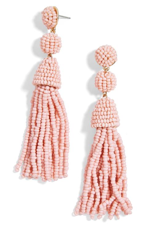 Granita Beaded Tassel Earrings