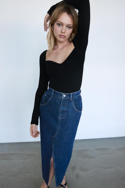 Jupe en jean online zara