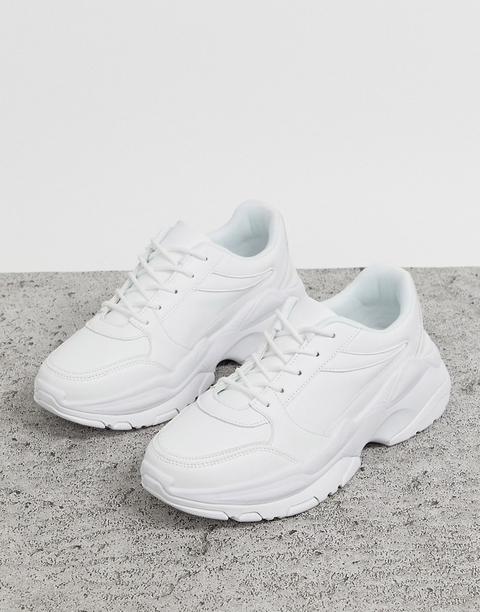 asos design trainers in white