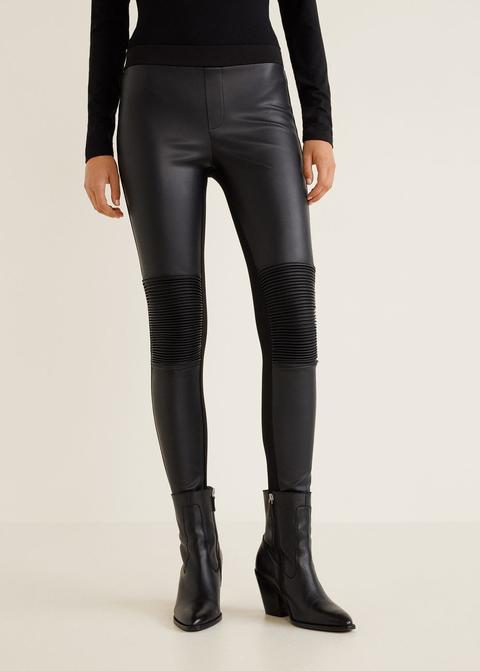 Leggings Inserto Testurizzato