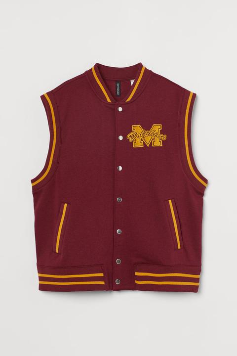 Varsity Gilet - Red