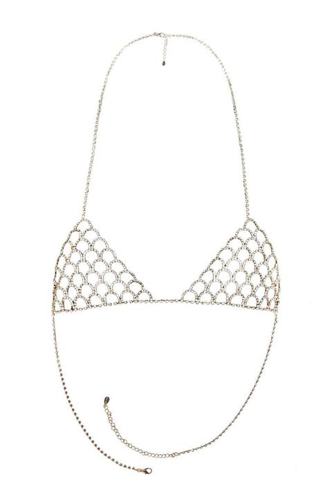 Reggiseno A Triangolo Di Strass