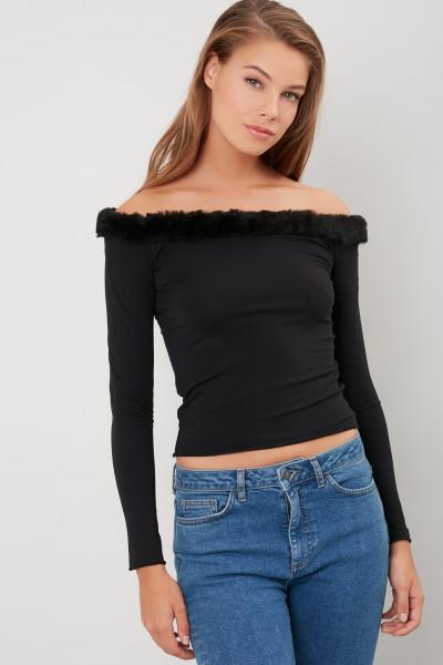 Faux Fur Top