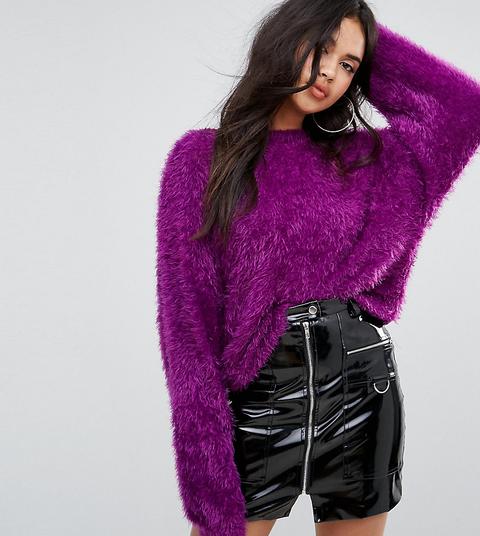 Missguided - Maglione Soffice - Viola