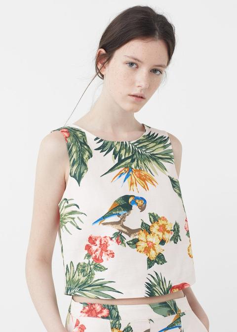 Top Estampado Tropical