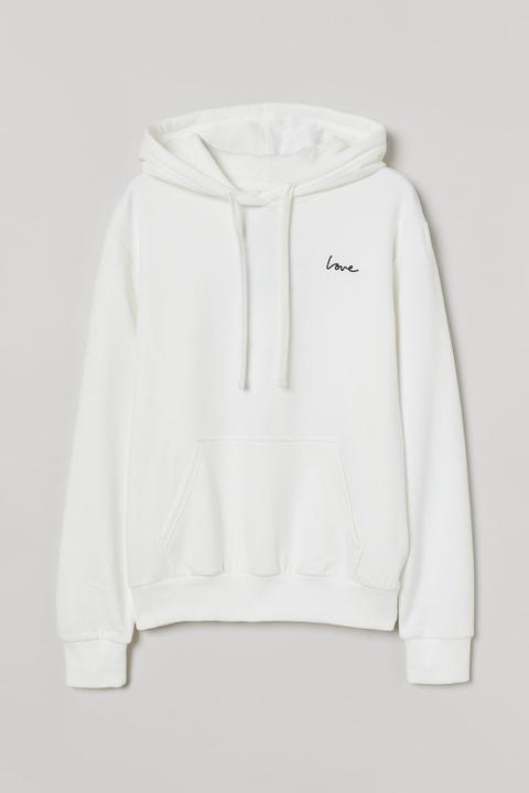 Sudadera Con Capucha - Blanco