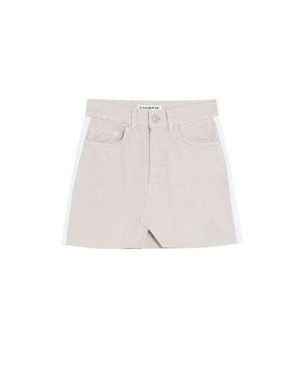 Falda Denim Banda Lateral