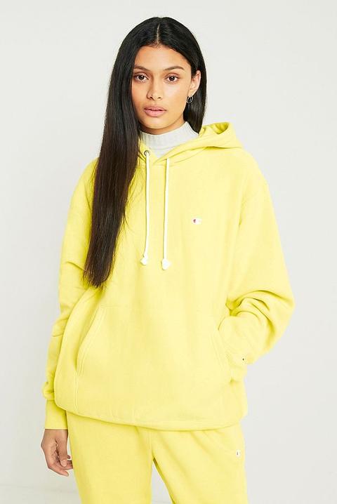 Champion & Uo Yellow Reverse Weave Hoodie