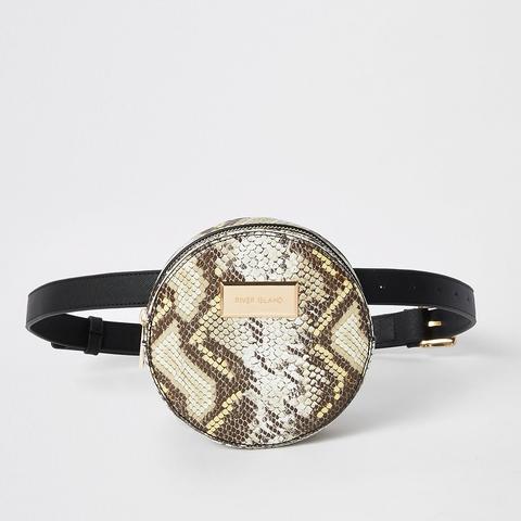 Black Snake Circle Belt Bag