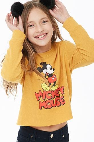 mustard mickey mouse jumper