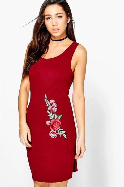 Alex Applique Sleeveless Shift Dress