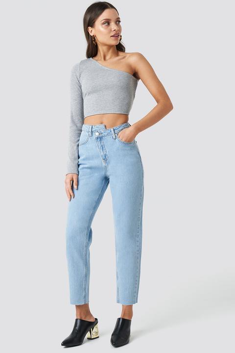 Cropped Denim Pants