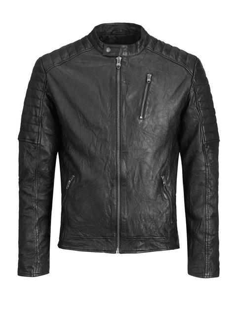 De Estilo Biker Chaqueta De Piel