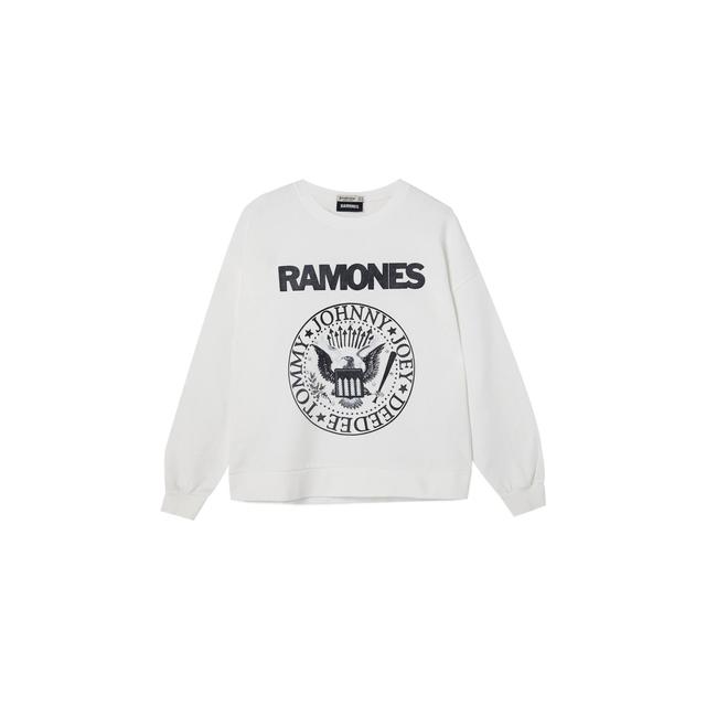 Stradivarius Sweat Ramones Femme cru S from Stradivarius on 21