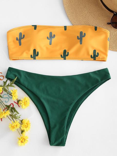 zaful cactus bikini