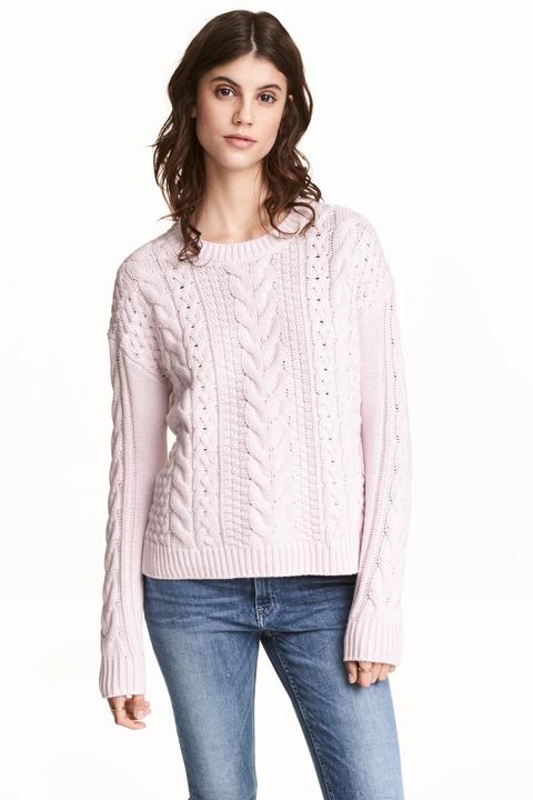 Pullover In Maglia A Trecce