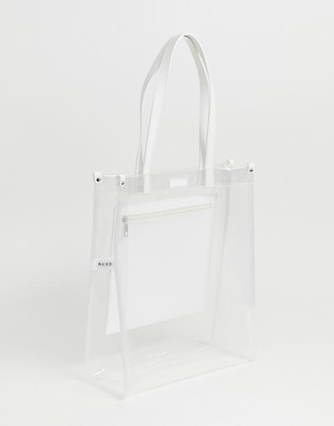 Bolso Tote Transparente De Poliuretano De Na-kd