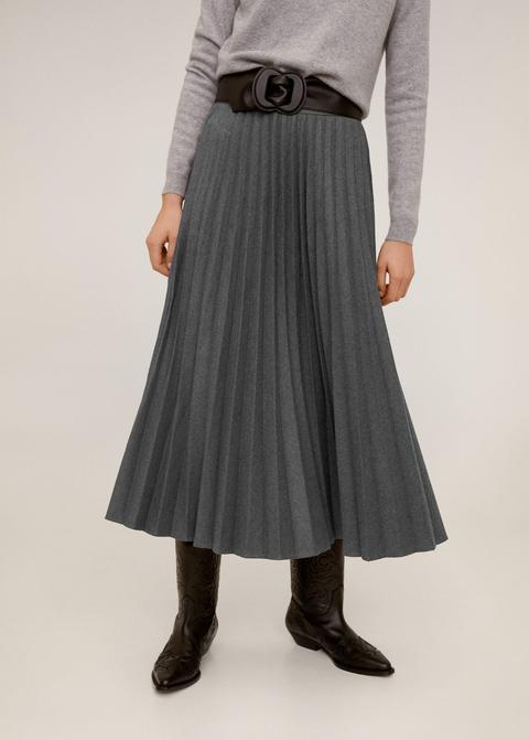 Falda Midi Plisada