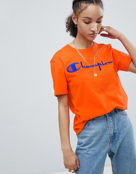 Champion Crewneck T-shirt With Script Logo