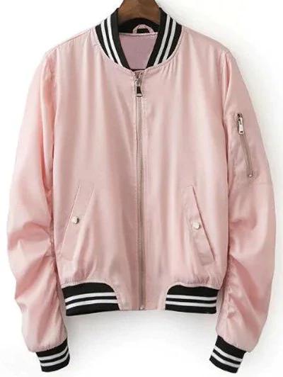 Pink Baseball Jacket