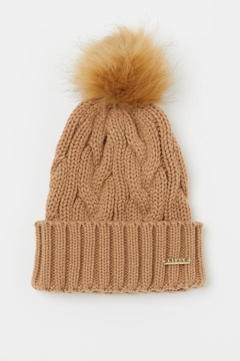 Lipsy Cable Knit Pom Hat from Next on 