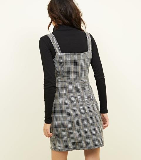 new look dogtooth pinafore