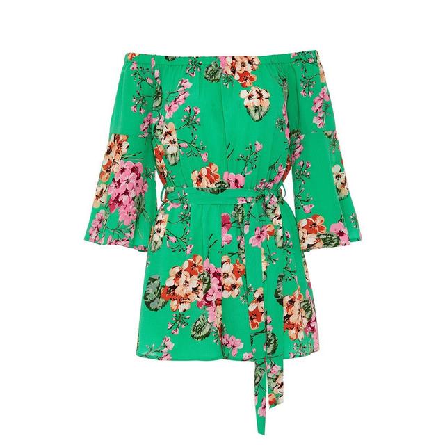quiz green playsuit