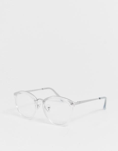 Burton Menswear - Runde Sonnenbrille Mit Durchsichtiger Fassung - Löschen