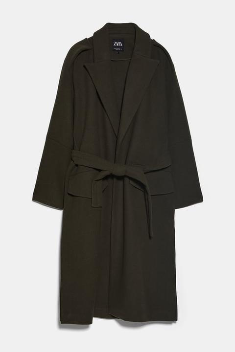 Manteau Oversize Avec Ceinture