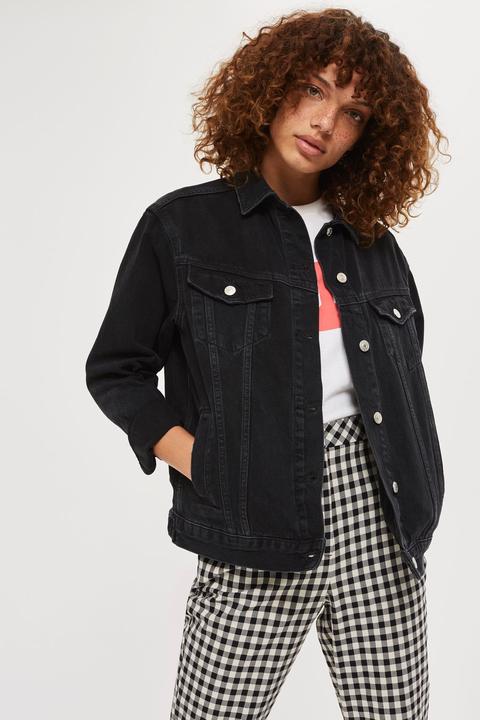 Moto Seam Oversized Jacket