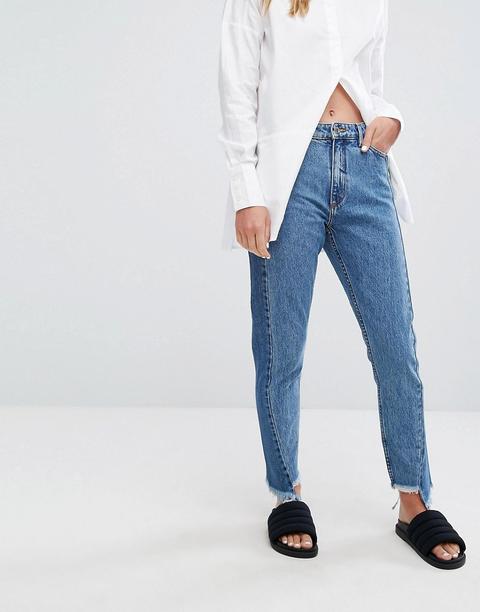 Monki - Jeans Bicolori - Blu