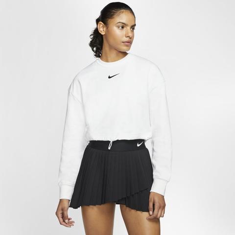 Nike Sportswear Swoosh Women's French Terry Crew - White