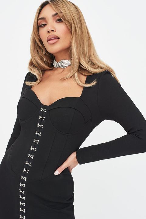 square neck corset dress