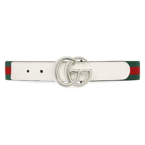 gucci children's elastic web belt