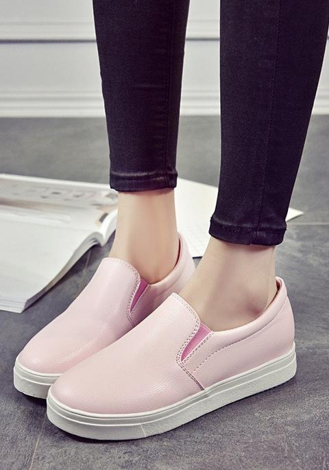 Scarpe Girocollo Casuale Rosa