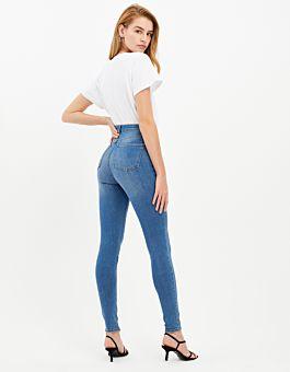 Jeans Skinny A Vita Alta