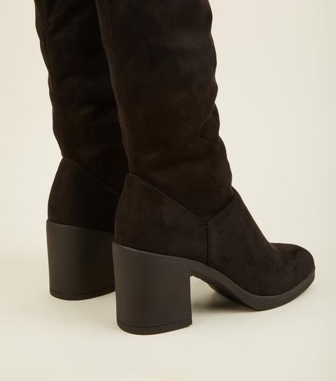 new look square toe boots