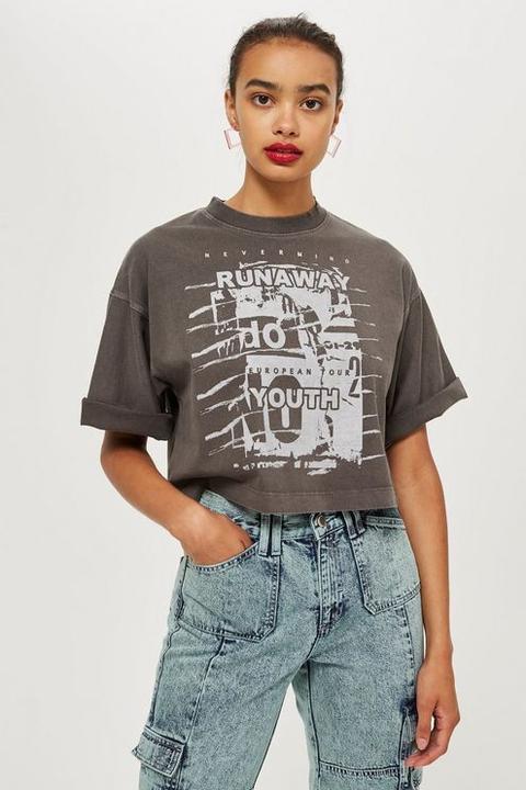 Womens Runaway Youth T-shirt - Grey, Grey