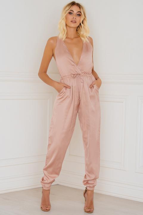 Silky Savannah Jumpsuit Pink