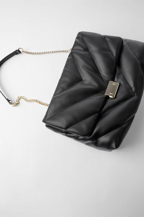 zara quilted bag