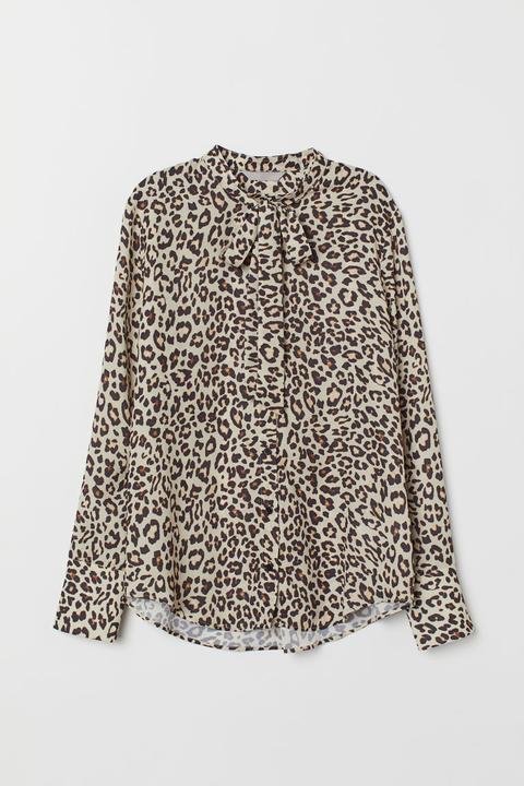 H & M - Camicetta Con Nastri - Beige