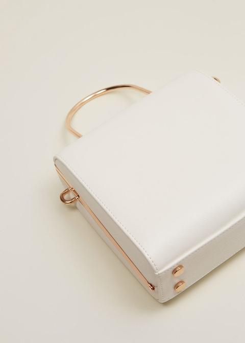 Tasche Mit Metallic-details