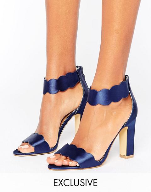 The March - Sandali Smerlati Con Tacco - Navy