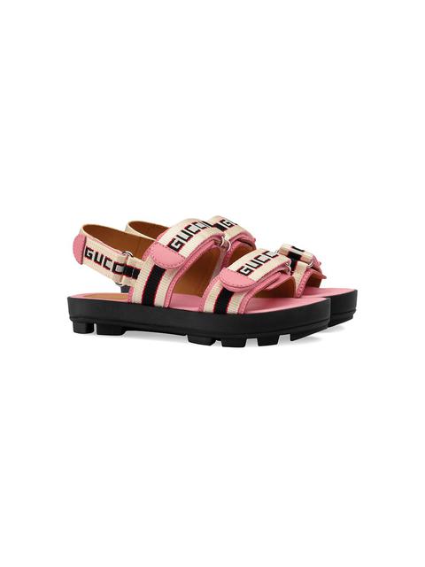 Gucci Kids Sandalias Gucci Con Motivo De Rayas - Rosa from Farfetch on 21  Buttons