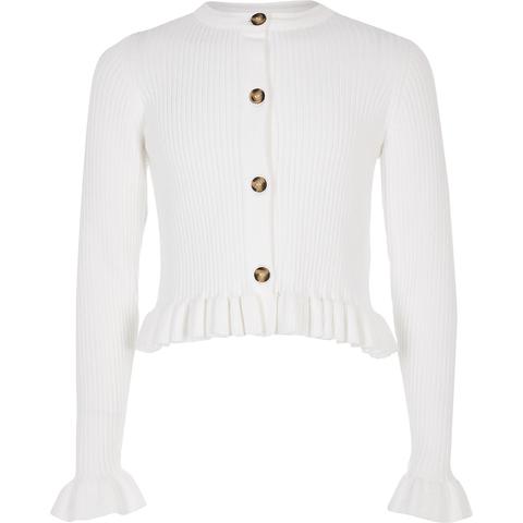 flower cropped cardigan