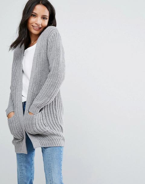 Brave Soul - Cardigan Pesante - Grigio