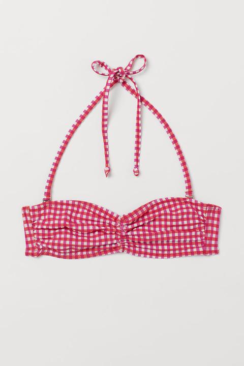 H & M - Top Bikini A Fascia - Rosso