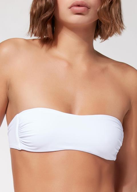 Banda Biquini Bandeau Indonesia Blanca