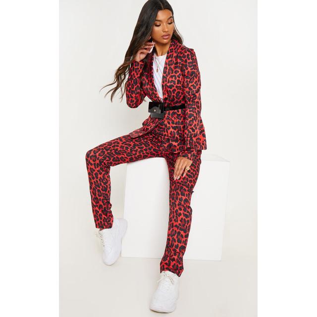 red leopard trousers